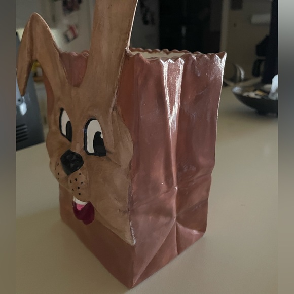 Easter Ceramic Bunny Container - Picture 3 of 10